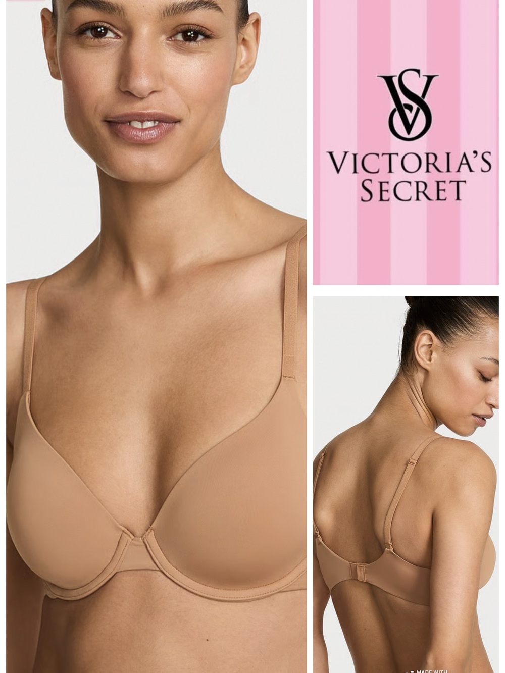 Victoria's Secret Smooth T-Shirt Bra — Tan/Nude